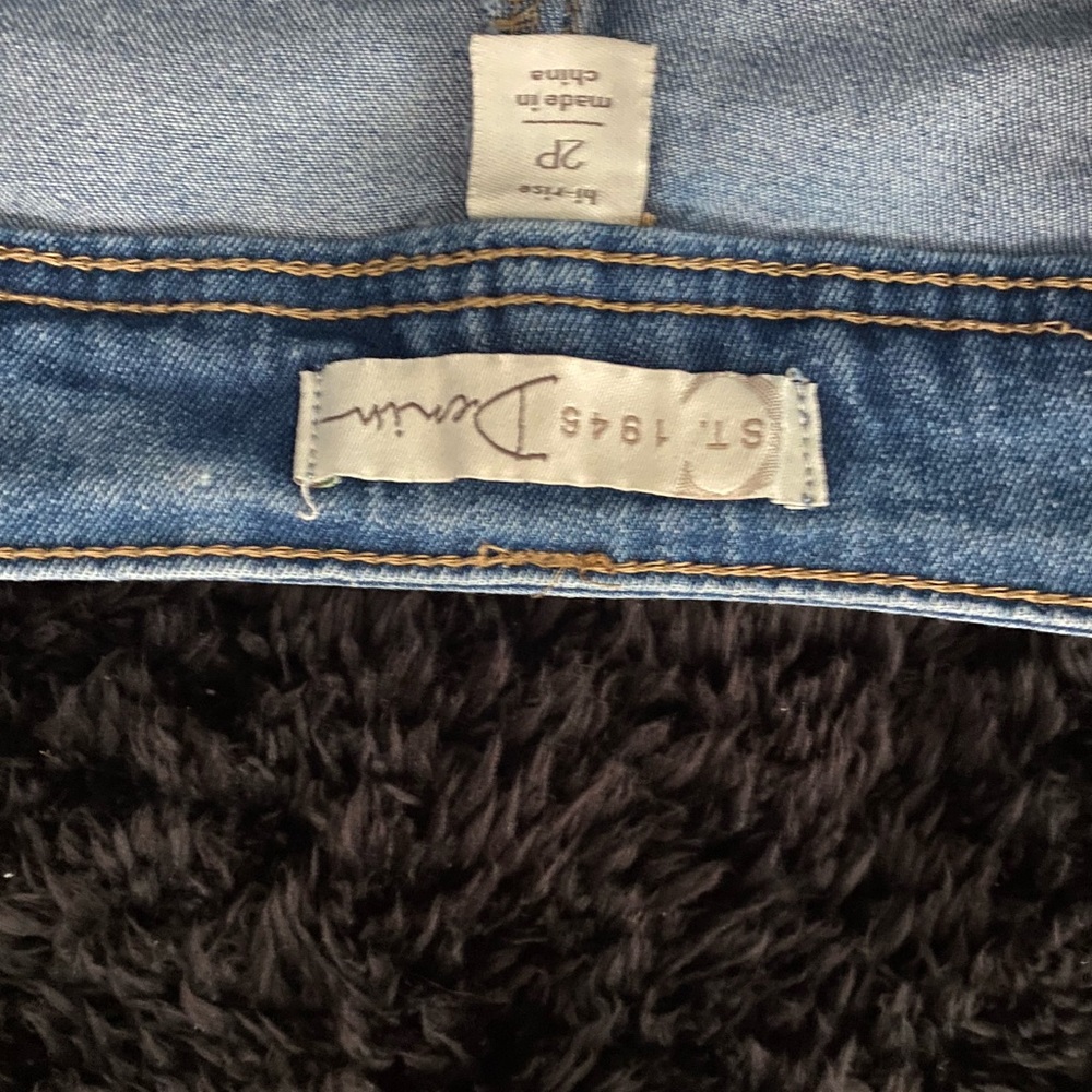 EST 1946 Denim Bellbottom Jeans with heart detail